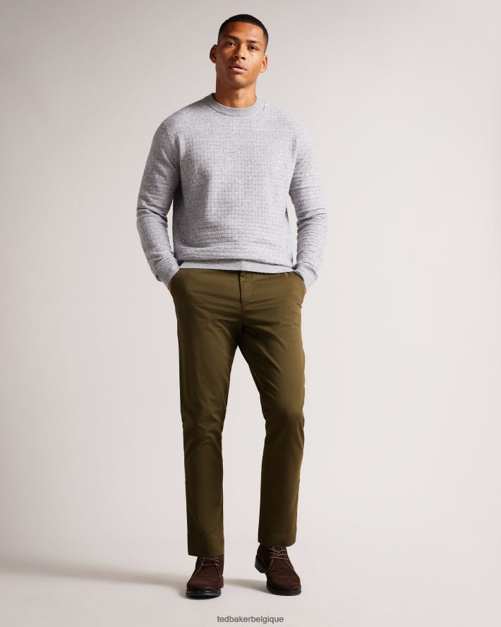 être Ted Baker Hommes genbee - chino décontracté et décontracté kaki FR8J421556 vêtements