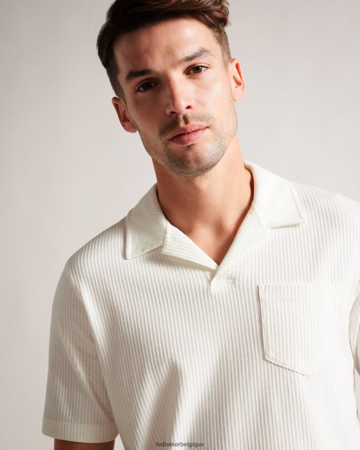 être Ted Baker Hommes polo coupe classique arkes blanc FR8J421393 vêtements