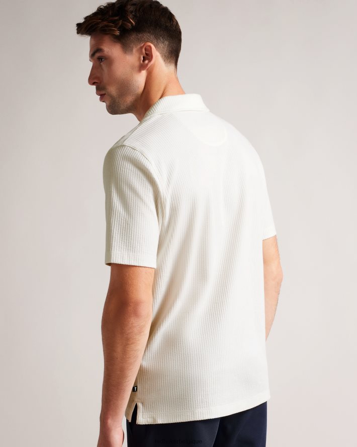 être Ted Baker Hommes polo coupe classique arkes blanc FR8J421393 vêtements