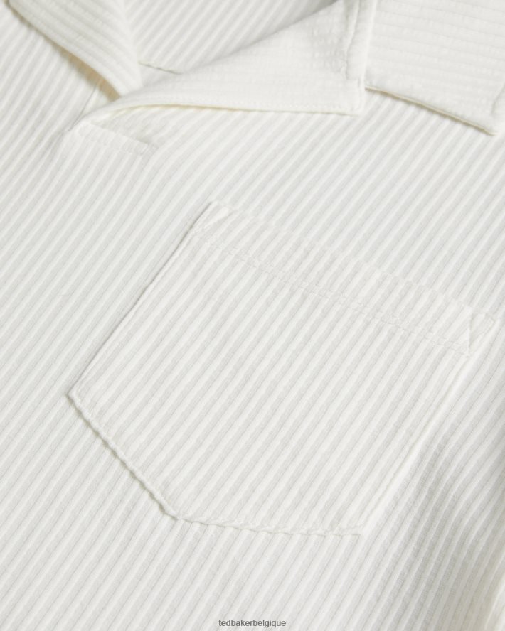 être Ted Baker Hommes polo coupe classique arkes blanc FR8J421393 vêtements