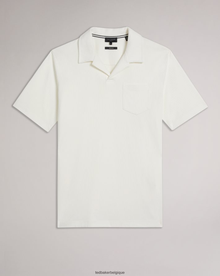 être Ted Baker Hommes polo coupe classique arkes blanc FR8J421393 vêtements