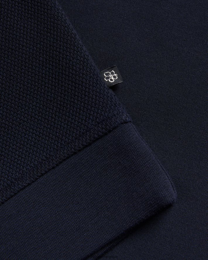 être Ted Baker Hommes sanot - pull à manches longues et col cheminée marine FR8J421292 vêtements