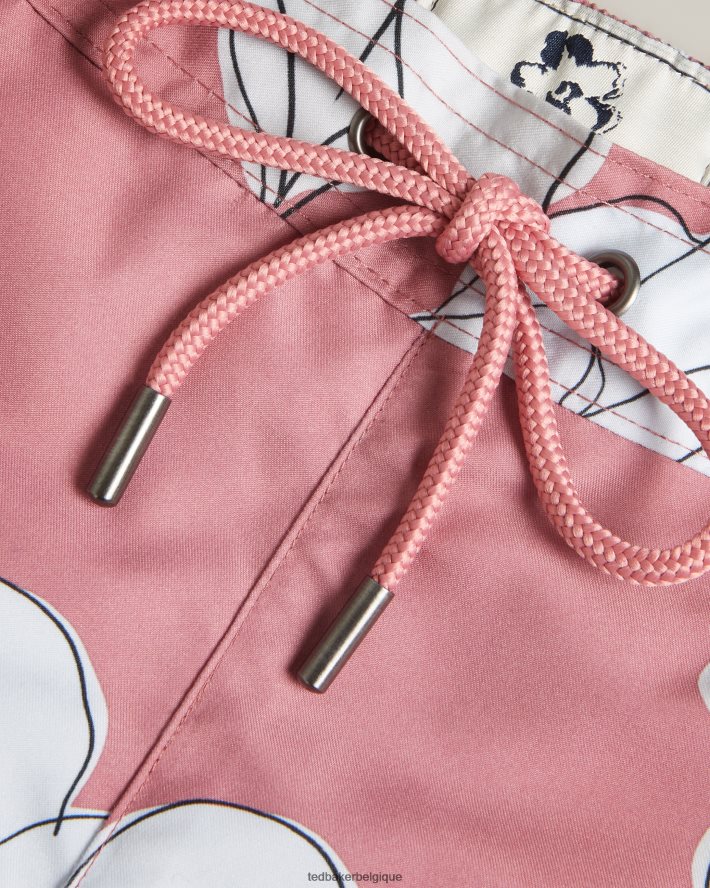 être Ted Baker Hommes Ampbell - short de bain à fleurs rose moyen FR8J421425 vêtements