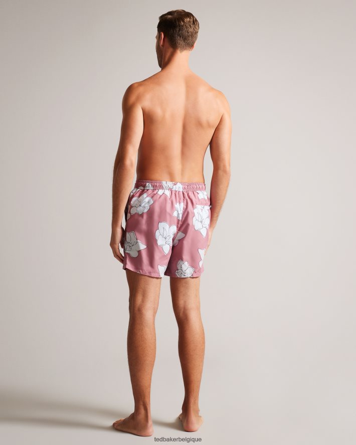 être Ted Baker Hommes Ampbell - short de bain à fleurs rose moyen FR8J421425 vêtements