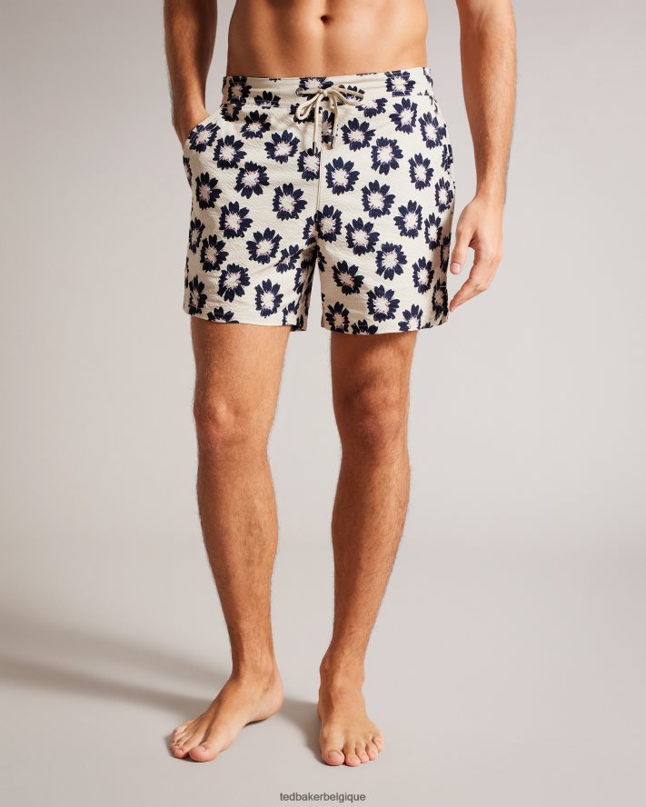 être Ted Baker Hommes Wiklie - short de bain à imprimé floral pierre FR8J421553 vêtements
