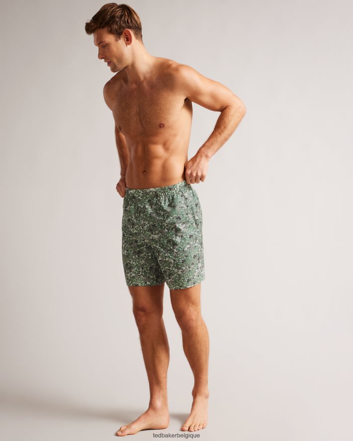 être Ted Baker Hommes kita - short de bain à imprimé floral camouflage kaki FR8J421545 vêtements