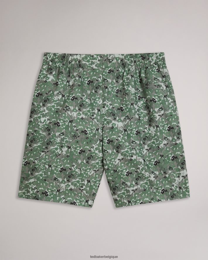 être Ted Baker Hommes kita - short de bain à imprimé floral camouflage kaki FR8J421545 vêtements