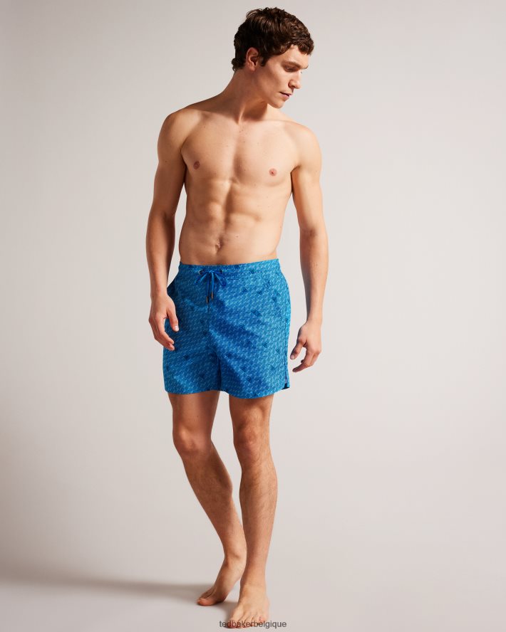 être Ted Baker Hommes renshaw - short de bain à imprimé papillon bleu FR8J421432 vêtements