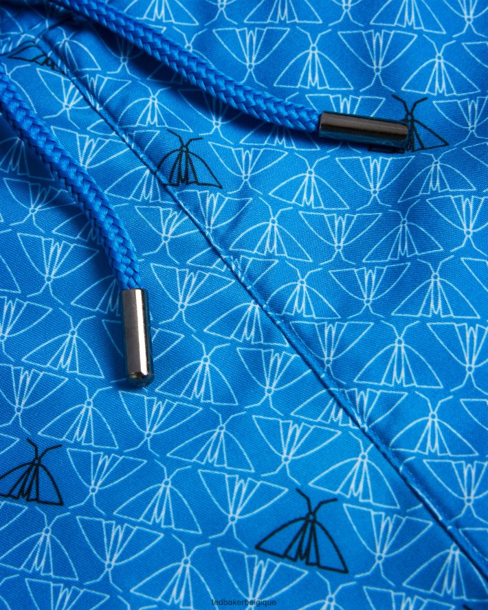 être Ted Baker Hommes renshaw - short de bain à imprimé papillon bleu FR8J421432 vêtements