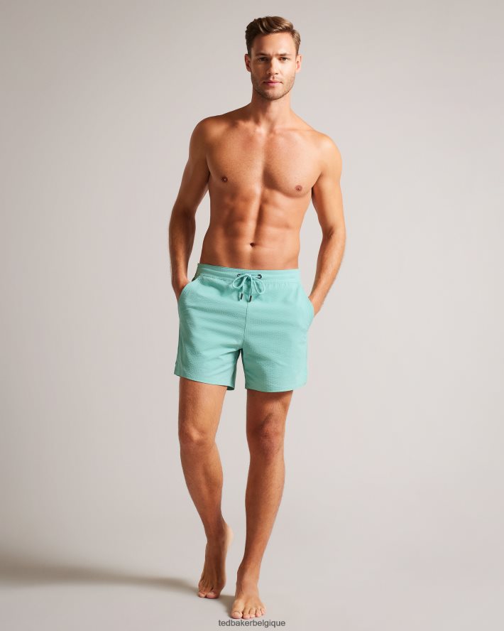 être Ted Baker Hommes short de bain texturé uni colne menthe FR8J421453 vêtements