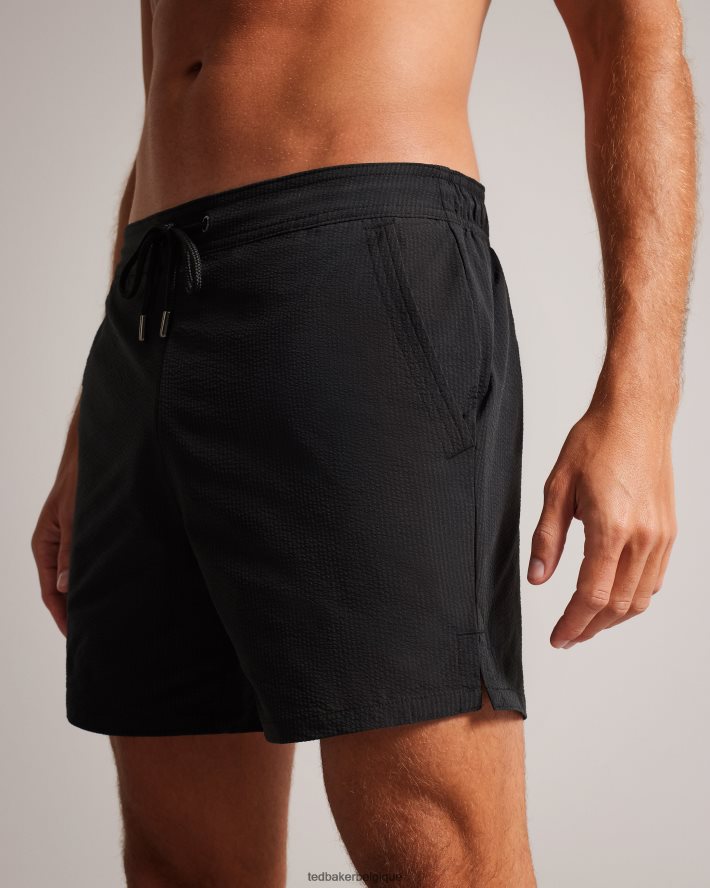 être Ted Baker Hommes short de bain texturé uni colne noir FR8J421446 vêtements