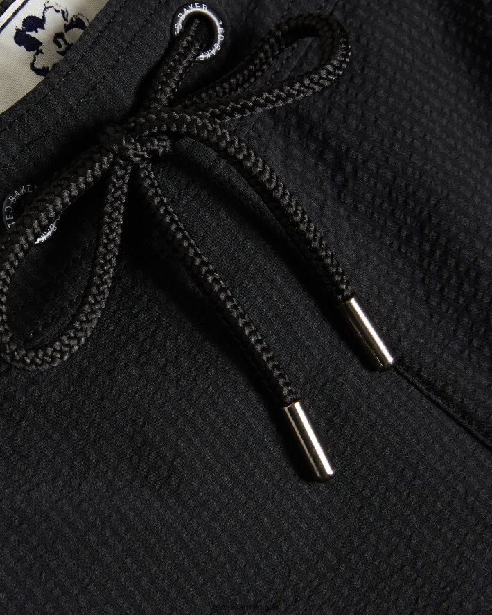 être Ted Baker Hommes short de bain texturé uni colne noir FR8J421446 vêtements