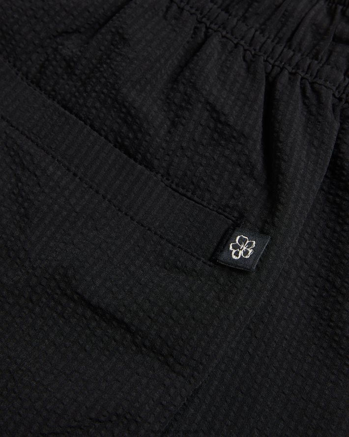 être Ted Baker Hommes short de bain texturé uni colne noir FR8J421446 vêtements