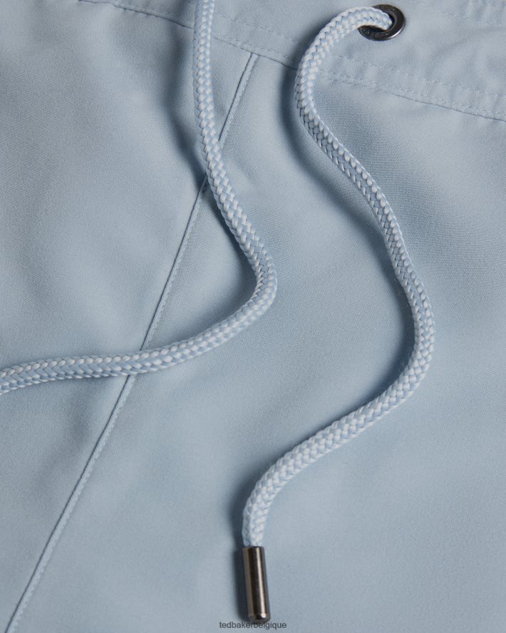 être Ted Baker Hommes short de bain uni Hiltree bleu moyen FR8J421394 vêtements