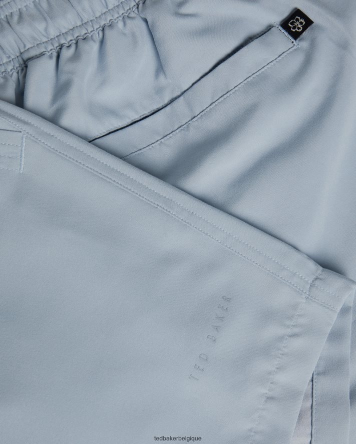 être Ted Baker Hommes short de bain uni Hiltree bleu moyen FR8J421394 vêtements