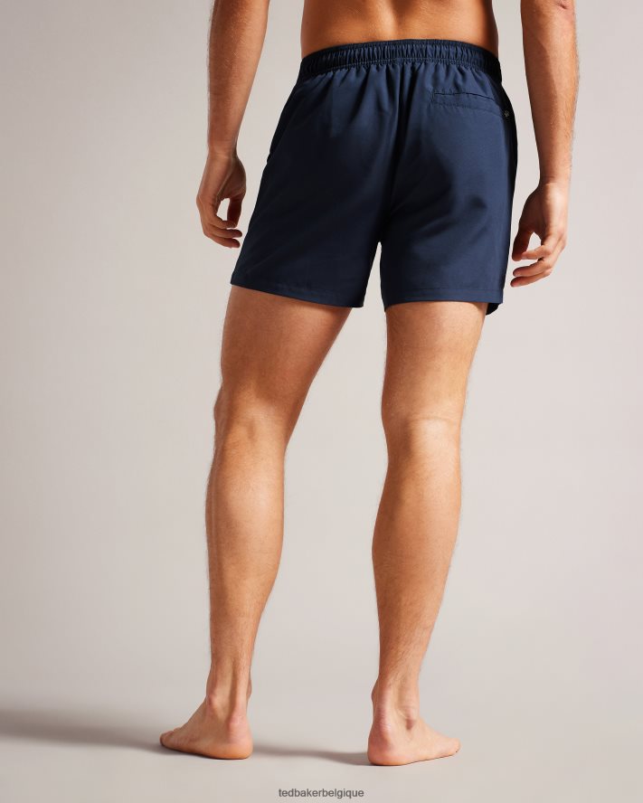 être Ted Baker Hommes short de bain uni Hiltree marine FR8J421317 vêtements