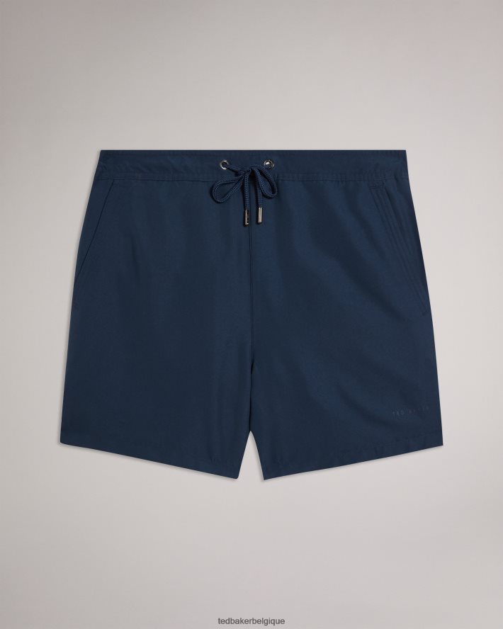 être Ted Baker Hommes short de bain uni Hiltree marine FR8J421317 vêtements