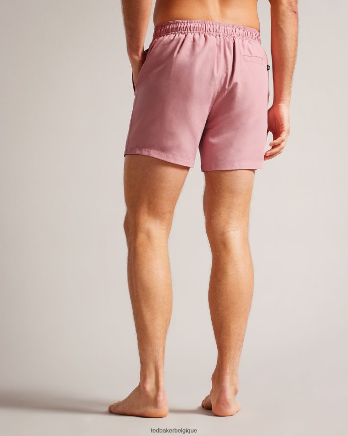 être Ted Baker Hommes short de bain uni Hiltree rose FR8J421470 vêtements