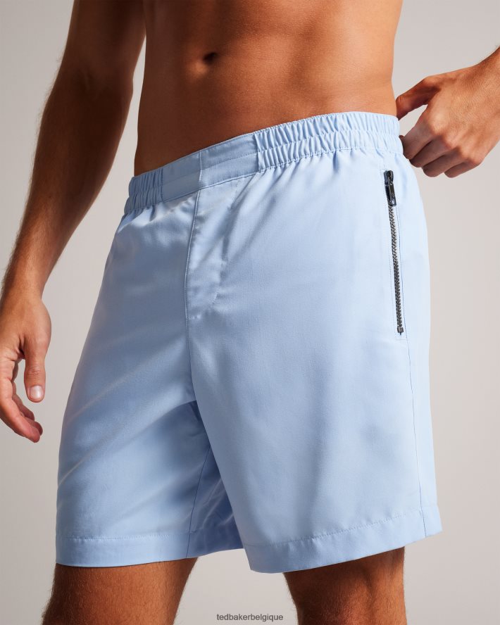 être Ted Baker Hommes short de bain uni nairdal bleu clair FR8J421498 vêtements