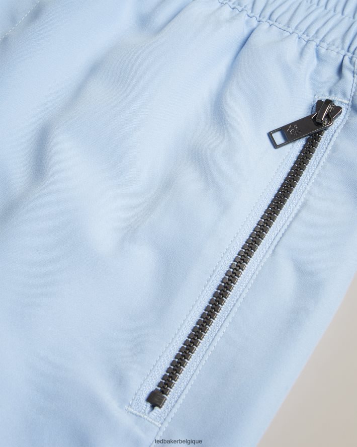 être Ted Baker Hommes short de bain uni nairdal bleu clair FR8J421498 vêtements