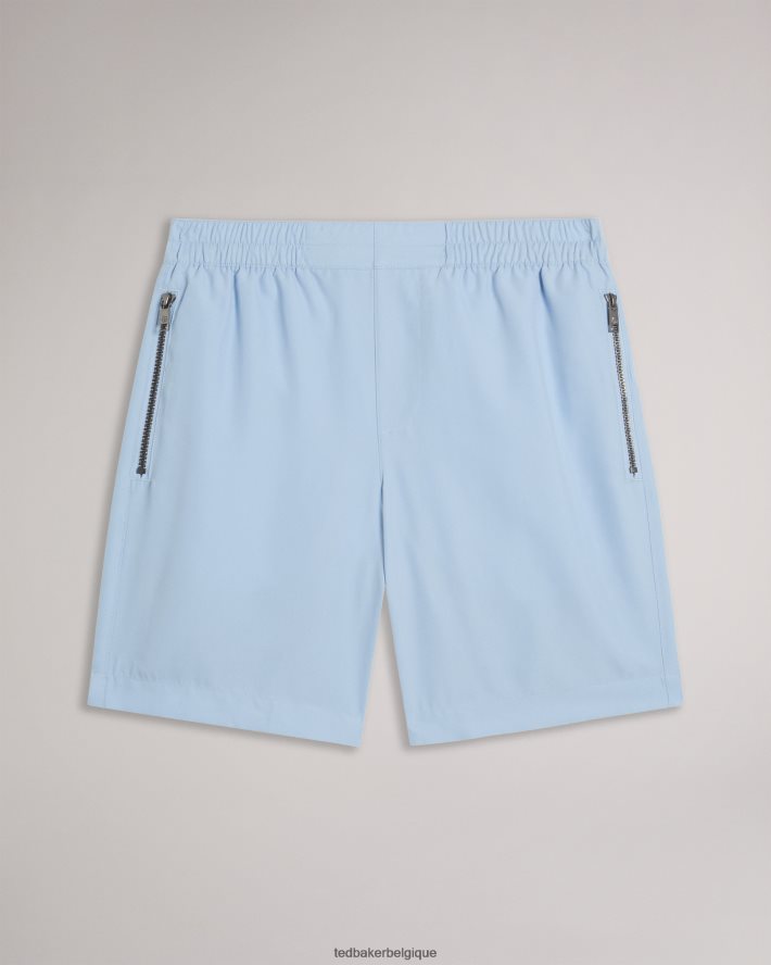 être Ted Baker Hommes short de bain uni nairdal bleu clair FR8J421498 vêtements