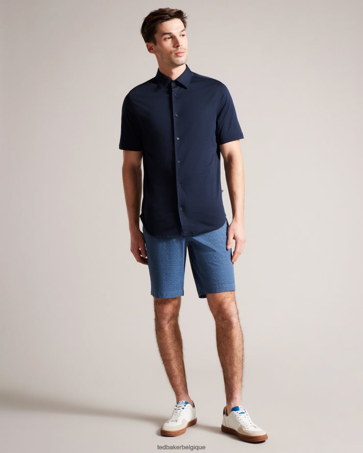 être Ted Baker Hommes gomer short géométrique coupe classique marine FR8J421442 vêtements