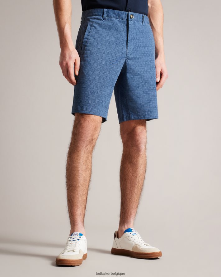 être Ted Baker Hommes gomer short géométrique coupe classique marine FR8J421442 vêtements