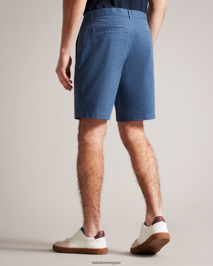 être Ted Baker Hommes gomer short géométrique coupe classique marine FR8J421442 vêtements