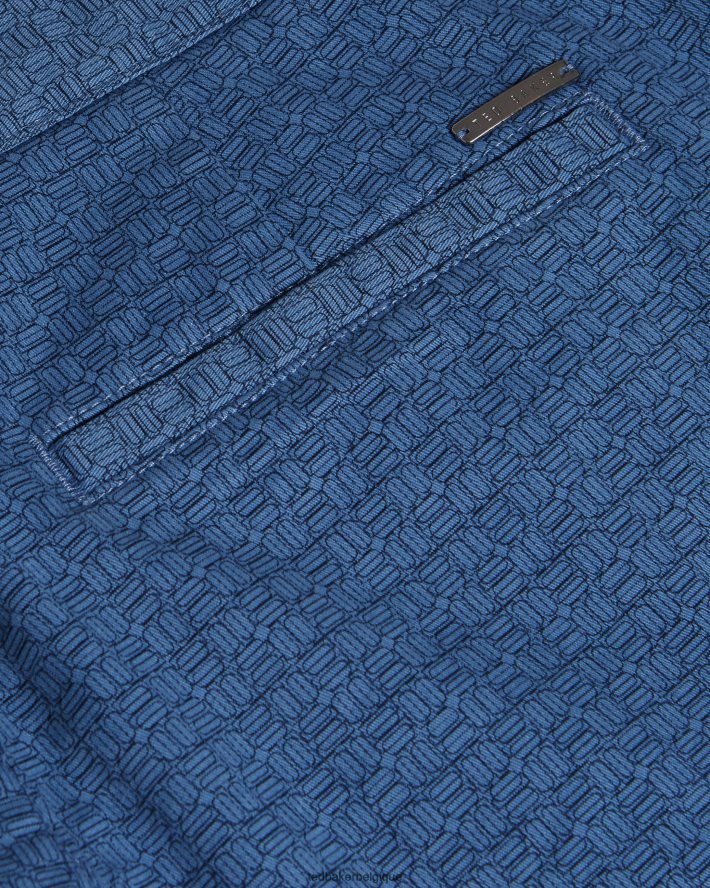 être Ted Baker Hommes gomer short géométrique coupe classique marine FR8J421442 vêtements