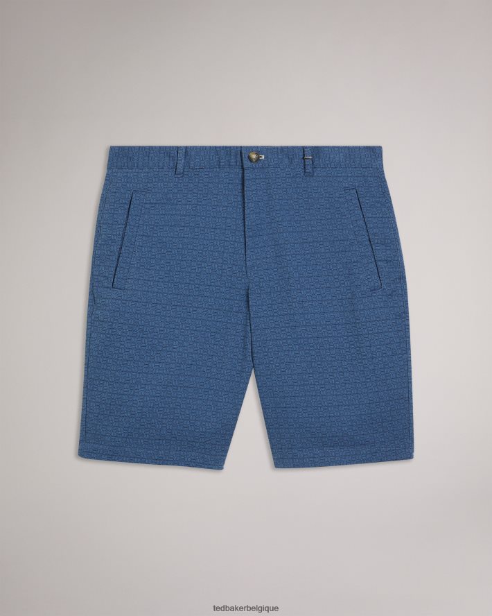 être Ted Baker Hommes gomer short géométrique coupe classique marine FR8J421442 vêtements