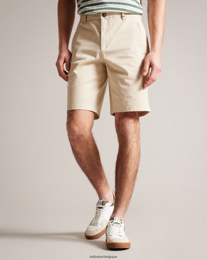 être Ted Baker Hommes gomer short géométrique coupe classique naturel FR8J421452 vêtements