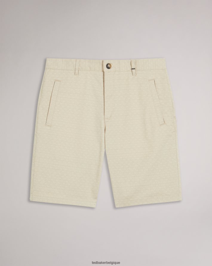 être Ted Baker Hommes gomer short géométrique coupe classique naturel FR8J421452 vêtements