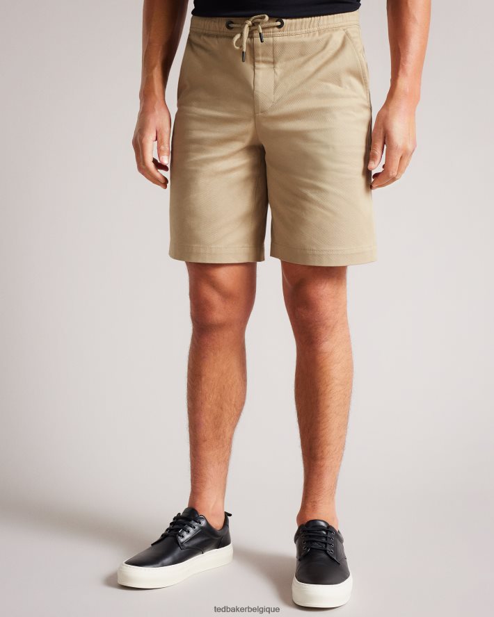 être Ted Baker Hommes mordon short en sergé à cordon de serrage naturel FR8J421590 vêtements