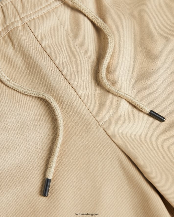 être Ted Baker Hommes mordon short en sergé à cordon de serrage naturel FR8J421590 vêtements