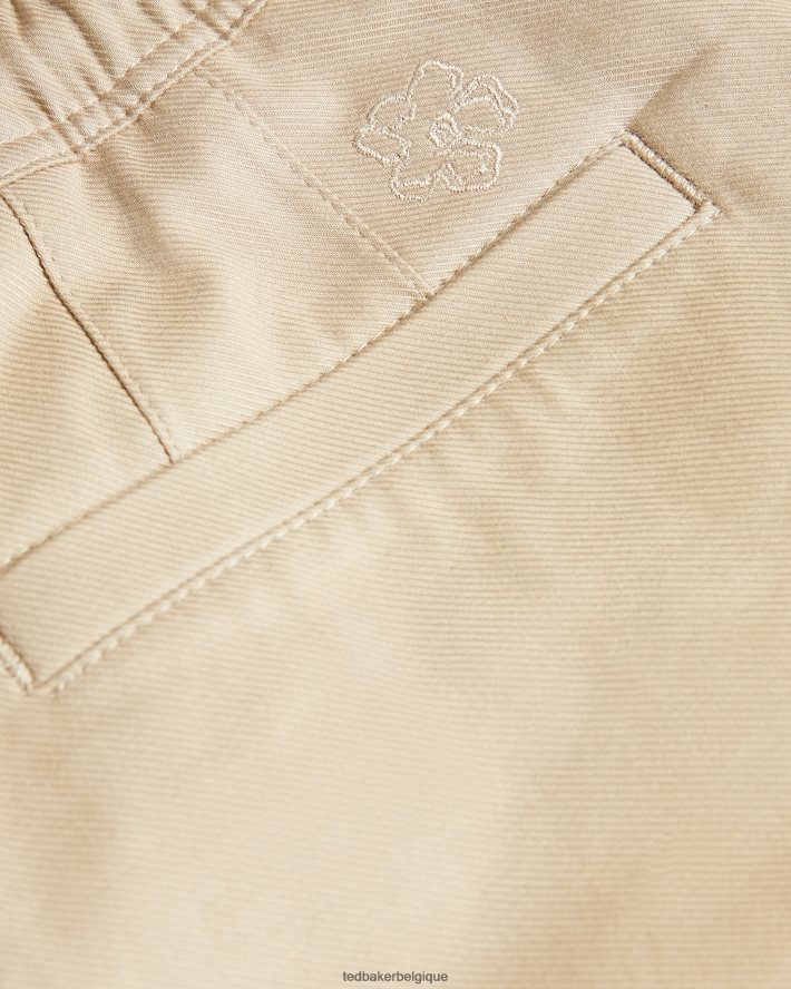 être Ted Baker Hommes mordon short en sergé à cordon de serrage naturel FR8J421590 vêtements