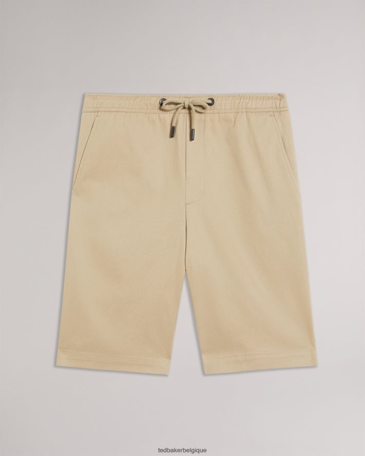 être Ted Baker Hommes mordon short en sergé à cordon de serrage naturel FR8J421590 vêtements