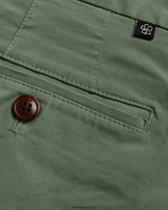 être Ted Baker Hommes short chino ashfrd olive FR8J421372 vêtements