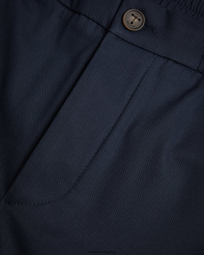 être Ted Baker Hommes short en coton élastiqué creswel marine FR8J421493 vêtements