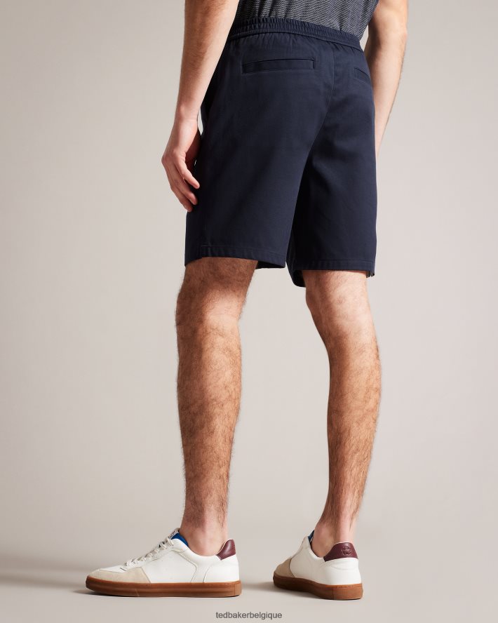 être Ted Baker Hommes short en coton élastiqué creswel marine FR8J421493 vêtements