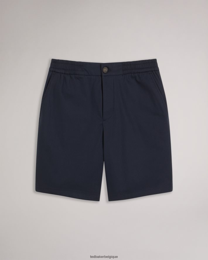 être Ted Baker Hommes short en coton élastiqué creswel marine FR8J421493 vêtements
