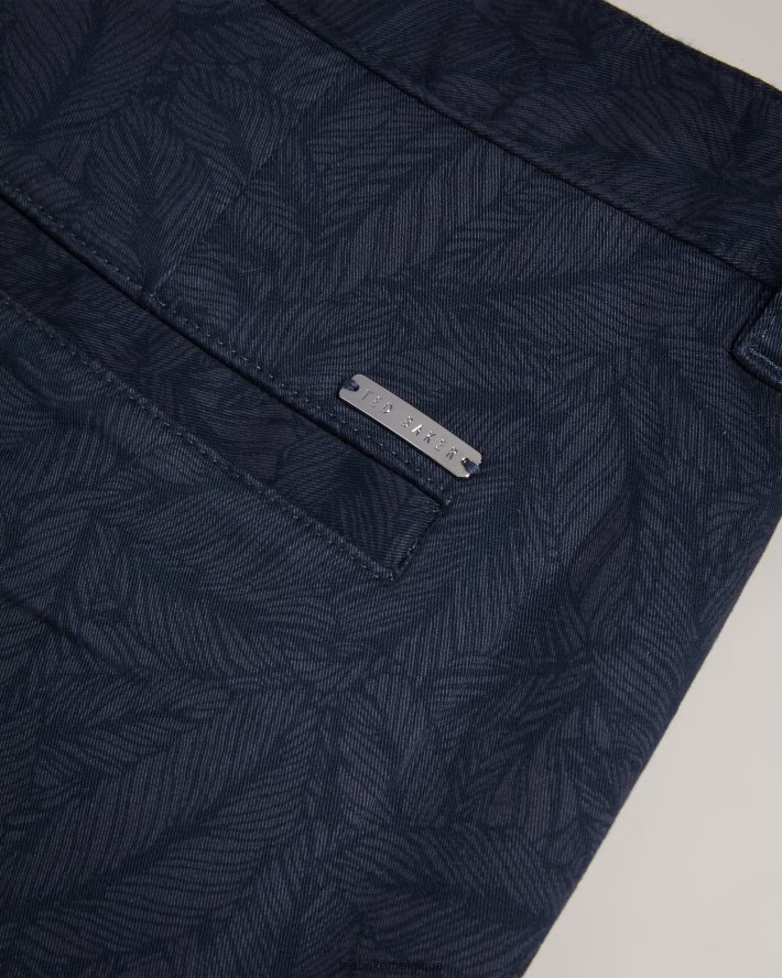 être Ted Baker Hommes short à imprimé feuilles marine FR8J421507 vêtements