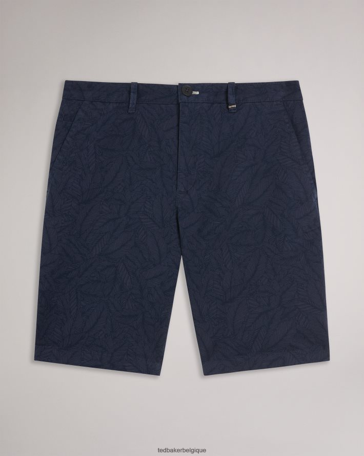 être Ted Baker Hommes short à imprimé feuilles marine FR8J421507 vêtements