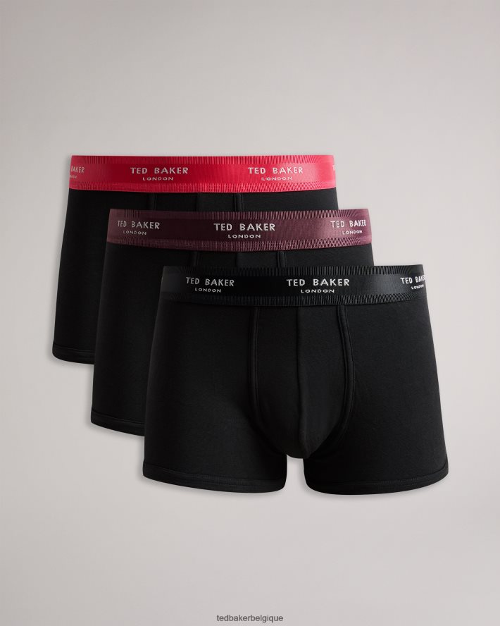 être Ted Baker Hommes timeo, lot de 3 boxers assortis noir FR8J421364 vêtements