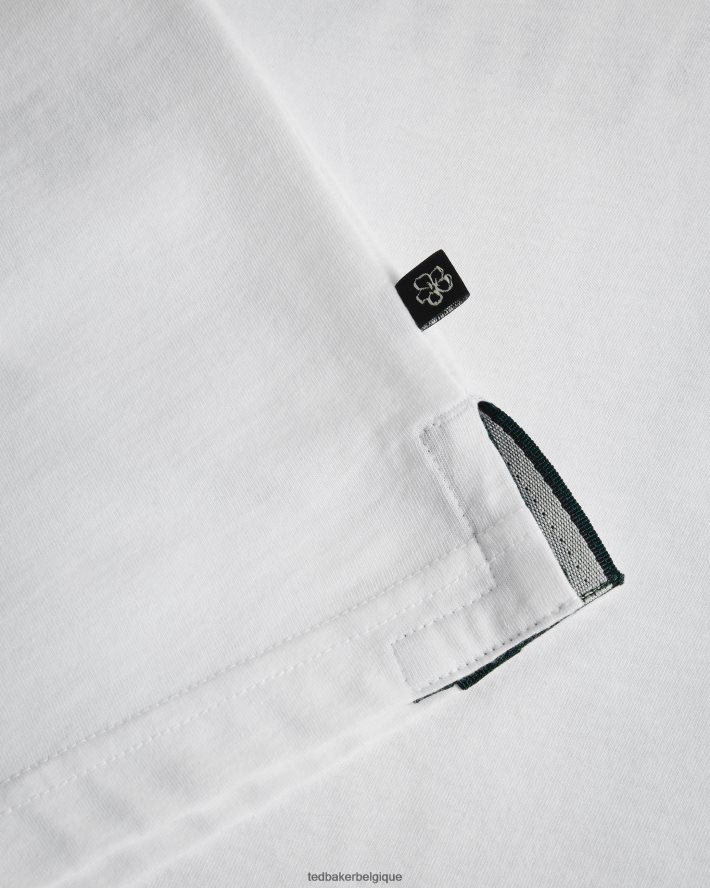 être Ted Baker Hommes Josep - t-shirt graphique à manches courtes blanc FR8J421312 vêtements