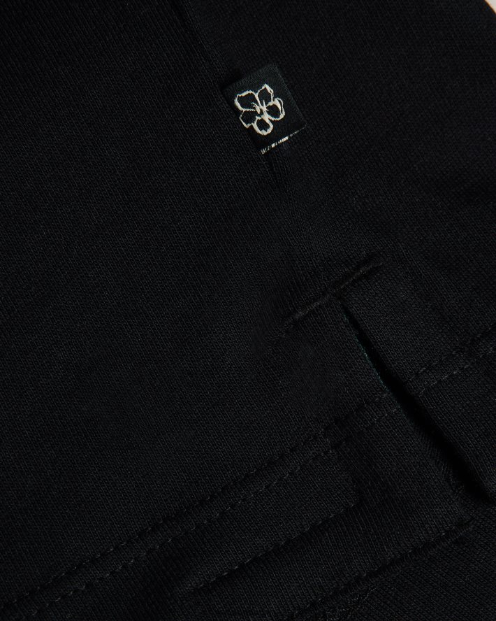 être Ted Baker Hommes farow - t-shirt griffé coupe classique à manches courtes noir FR8J421589 vêtements