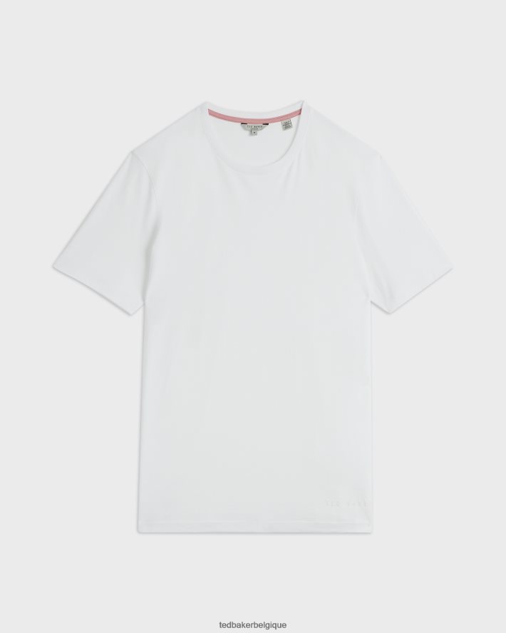 être Ted Baker Hommes t-shirt coupe régulière funda ss blanc FR8J421623 vêtements