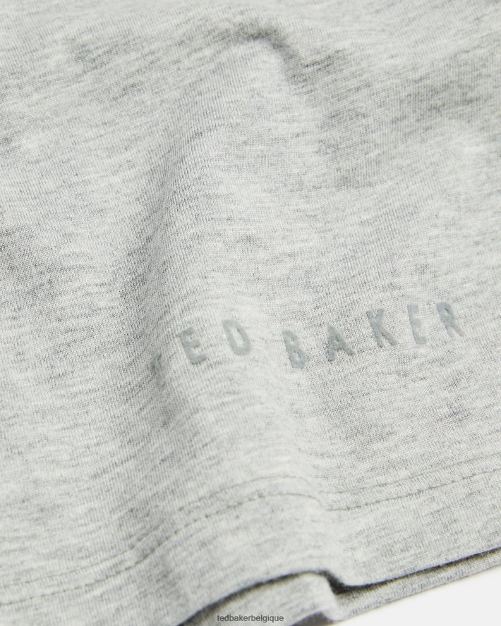 être Ted Baker Hommes t-shirt coupe régulière funda ss marnes grises FR8J421622 vêtements