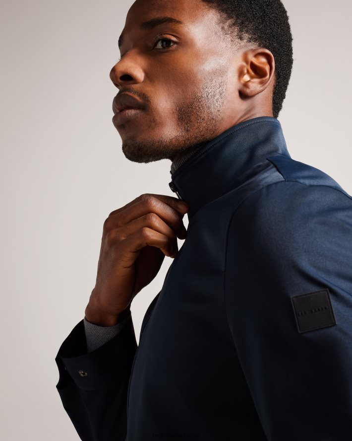 être Ted Baker Hommes blouson aviateur en nylon arzona marine FR8J421366 vêtements