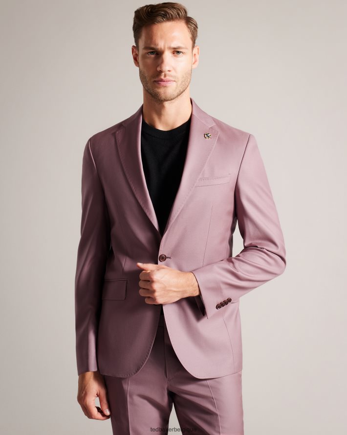 être Ted Baker Hommes ignacej veste de costume en pure laine rose FR8J421440 vêtements