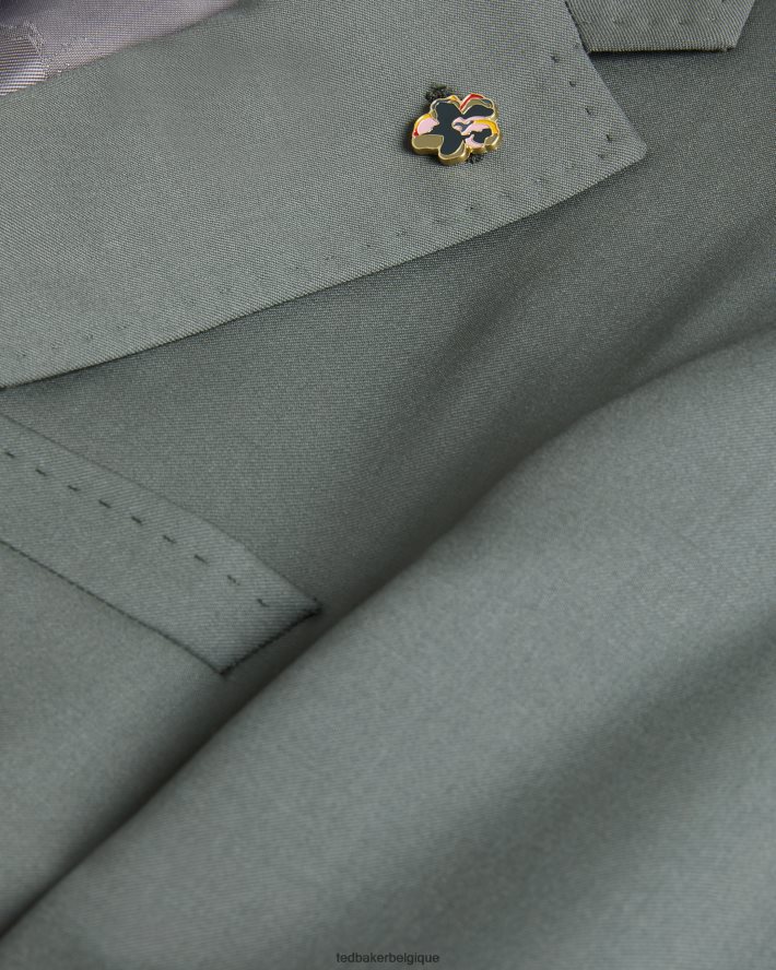 être Ted Baker Hommes lappej veste de costume en pure laine vert FR8J421387 vêtements